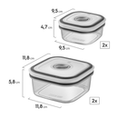 Kit 12 Potes Herméticos Electrolux | Vedação 100% | BPA Free | Organizadores Cozinha + Tampas Transparentes