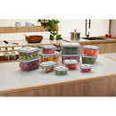 Kit 12 Potes Herméticos Electrolux | Vedação 100% | BPA Free | Organizadores Cozinha + Tampas Transparentes