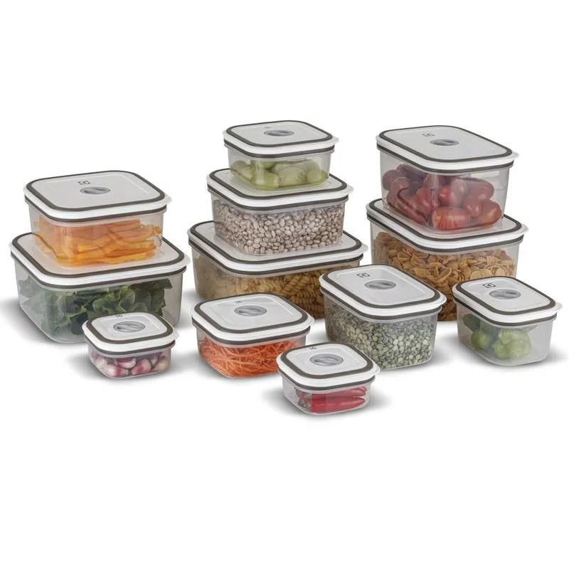 Kit 12 Potes Herméticos Electrolux | Vedação 100% | BPA Free | Organizadores Cozinha + Tampas Transparentes