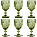 Jogo de 6 Taças Diamond 330–340ml – Vidro Elegante para Bebidas