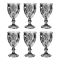Jogo de 6 Taças Diamond 330–340ml – Vidro Elegante para Bebidas