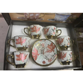 Kit Elegância do Café – Conjunto 12 Peças em Cerâmica Porcelana