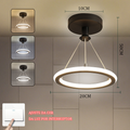 Luminária Pendente LED Moderna – 3 Cores de Luz para Ambientes Sofisticados