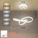 Luminária Pendente LED Moderna – 3 Cores de Luz para Ambientes Sofisticados