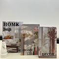 Conjunto de Caixas Livro Decorativas – 3 Peças Organizadoras