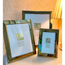 Kit 2 Porta-Retratos Luxo em Aço Inox e Vidro – Elegância para suas Memórias