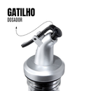 Kit 2 Galheteiro Vidro 500ml Bico Dosador Porta Azeite Vinagre Molho Shoyu Pimenta Cozinha Culinária
