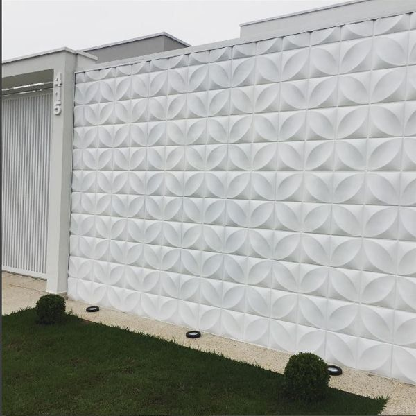 Kit 150|100|50|30 Placas 3D Revestimento Área Externa Parede Muro Fachada PVC Impermeável 25x25cm
