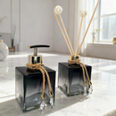 Kit Lavabo Presente Sofisticado Vidro Aromatizador Difusor Saboneteira Decoração Banheiro Quarto