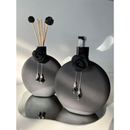 Kit Lavabo Dourado Luxo – Porta Sabonete e Difusor com Bandeja Espelhada Marmorizada