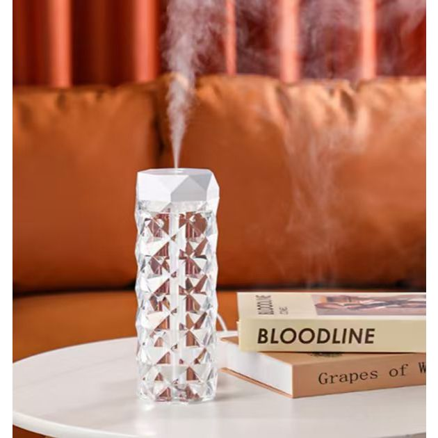 Novidade 2 em 1: Umidificador Inteligente e Luminária de CRISTAL GRANDE 400ml-