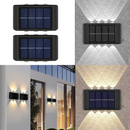 Luminárias Solares LED para Parede, Luminária para Área Externa, Jardim e Garagem, Branco Quente, Impermeável