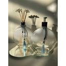 Kit Lavabo Dourado Luxo com bandeja marmorizado espelhado dourada Perolas Domum Decor