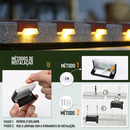 Kit Luminária Solar 4/8pcs De Escada e Parede a Prova Dágua Para Decoração Externa De Jardim e Muro