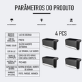 Kit Luminárias Solares LED para Escada e Parede – Iluminação Externa Impermeável