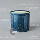 Banheira Dobrável SPA Adulto Portátil 70cm 254 Litros Ofurô Reforçado com Drenagem Rápida
