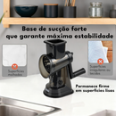 LUMAI Ralador Fatiador Cortador de Legumes Queijos de Cozinha com 3 Tubos de Aço Inox - Base Ventosa