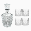 Conjunto Decanter de Vidro 720ml + Copos Requinte – Elegância para Servir Whisky e Licores