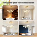 3 Cores Luminária De Teto Pendente Led Moderna Lustre para Corredor Sala Quarto Cozinha 127V/220V