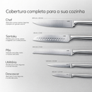 LUMAI Original 5 Facas de Cozinha Grande Profissional Conjunto Completo Aço Inox 3CR13 para Cozinhar