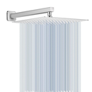 Ducha chuveiro inox quadrado 30×30cm Furos de Silicone Com braco 33/22cm Cromado/Preto kit banheiro