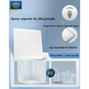 Ducha chuveiro inox quadrado 30×30cm Furos de Silicone Com braco 33/22cm Cromado/Preto kit banheiro