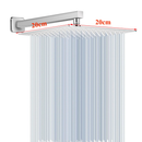 Ducha Chuveiro Inox Quadrado 30×30 cm – Com Braço 33/22 cm (Preto ou Cromado)