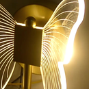 Luminária Arandela Borboleta Dourada LED – Elegância e Iluminação Sofisticada