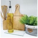 Galheteiro 3 peças - porta azeite e vinagre - 525 ml - porta azeite - cozinha - potes de mantimentos