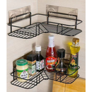 1/2/3/4/5 Suporte Porta Shampoo Organizadores De Metal Para Banheiro E Cozinha Prateleira Com Adesivos