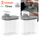 Kit Dispenser Organizador para Lavanderia – 1,5L e 2,3L Acrílico