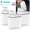 Kit Dispenser Organizador para Lavanderia – 1,5L e 2,3L Acrílico