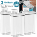 Kit Dispenser Organizador para Lavanderia – 1,5L e 2,3L Acrílico
