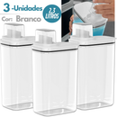 Kit Dispenser Organizador para Lavanderia – 1,5L e 2,3L Acrílico
