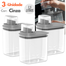 Kit Dispenser Organizador para Lavanderia – 1,5L e 2,3L Acrílico