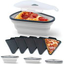 Caixa De Pizza Expansível Openwaterf Sanduíche Armazenagem Ajustável Recipiente De Fatias levehome