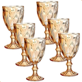 Jogo de 6 Taças Diamond 330–340ml – Vidro Elegante para Bebidas