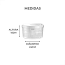 Secador de Salada 5.5L Organizador Geladeira Manual Folhas Giratório Legumes Verdura Alface Alimento