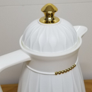 Garrafa Térmica de Café Laradore Chic - Branca e Dourada 1L