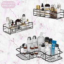 Suporte Porta Shampoo de Metal – Organizador para Banheiro ou Cozinha
