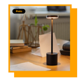 Luminária de Mesa LED Recarregável Discove – 3 Tons de Luz com Controle por Toque