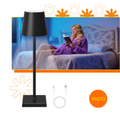 Luminária de Mesa LED Recarregável Discove – 3 Tons de Luz com Controle por Toque