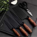 Conjunto de Facas Inox 6 Peças – Kit Completo para Cozinha e Churrasco