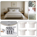 KIT Suportes De Lençóis Resistentes , Mantenha Arrumados , Ampliados Atualizados Com Clipes De Lençol