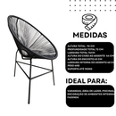 Kit 4 Cadeiras Acapulco Fibra Sintética para Decoração de Varanda e Área Externa