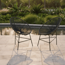 Kit 4 Cadeiras Acapulco Fibra Sintética para Decoração de Varanda e Área Externa