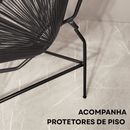 Kit 4 Cadeiras Acapulco Fibra Sintética para Decoração de Varanda e Área Externa