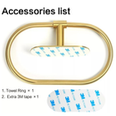 Kit Acessórios Banheiro Cabide Toalheiros Papeleira 4 Peças Dourado ES