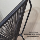 Kit 4 Cadeiras Acapulco Fibra Sintética para Decoração de Varanda e Área Externa