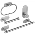 Kit Acessórios para Banheiro 4 Peças – Dourado em Inox